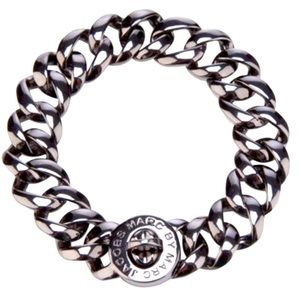 Marc by Marc Jacobs “Katie” Turn-Lock Chainlink Bracelet- Silver